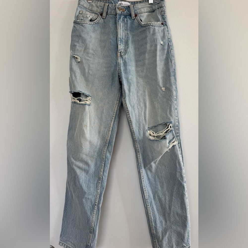 Zara Light Blue Denim Loose Fit